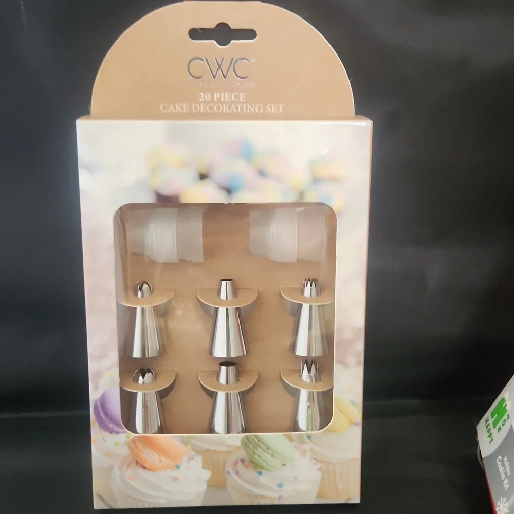 Bundle: Christmas Cookie Baking Set, Spatulas, Cookie Cutters, Piping Set, Tin